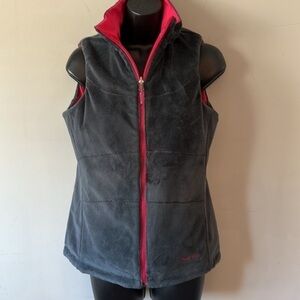 Marmot Reversible hot pink and grey Vest Woman’s Small EUC